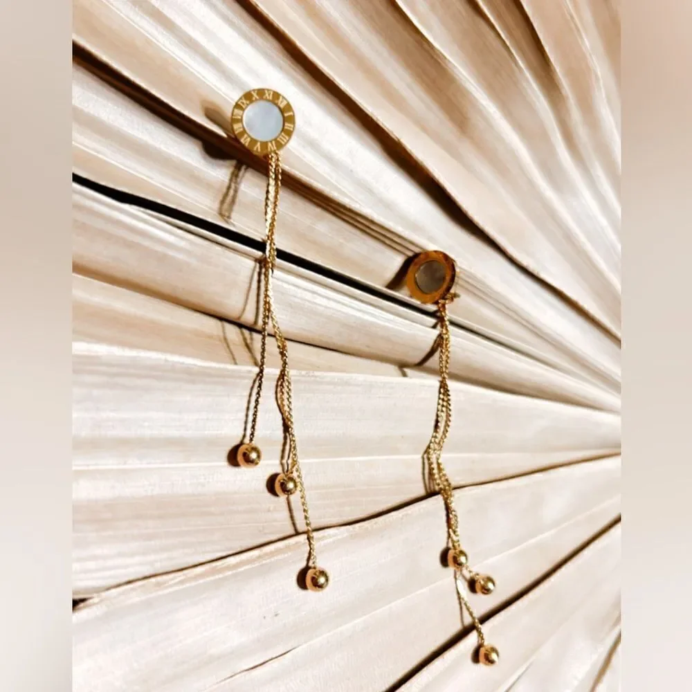 bohemian white earring A256